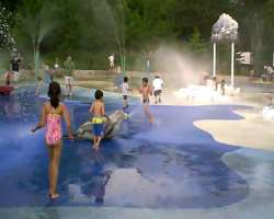 The island is a fun-filled location with water slides and splash pads. You can have a lot of fun with tipping buckets, animals that spout water, and w